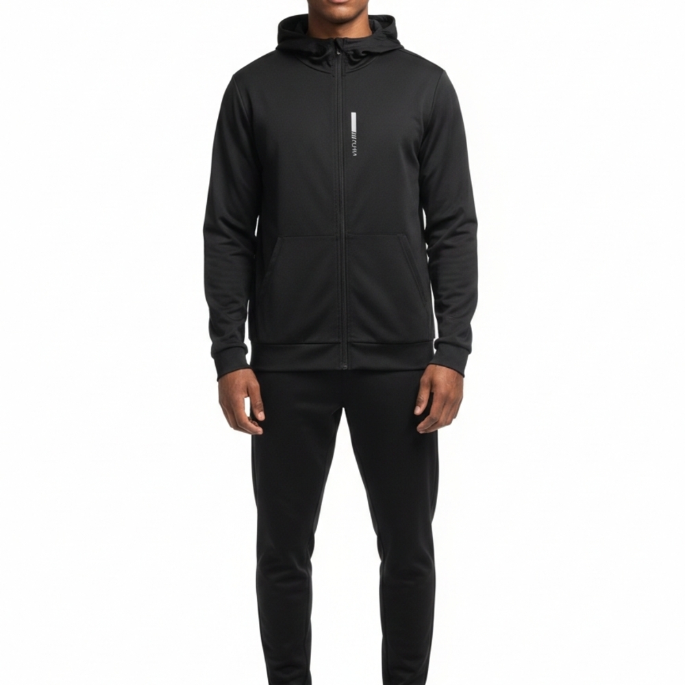 Men's Black Hoodie Jacket